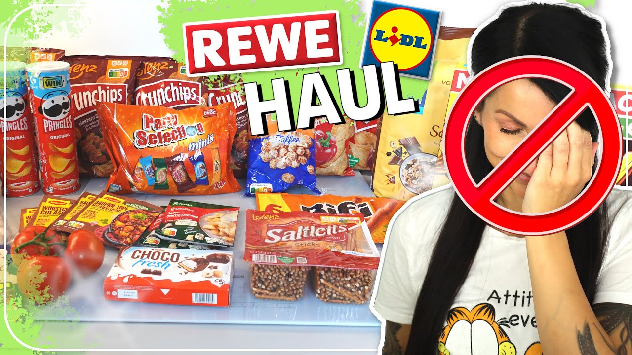 Sooo viel JUNK FOOD 😱 150 € für Zucker und Glutamat bei REWE und LIDL | FOOD HAUL | Frühlingsrolina