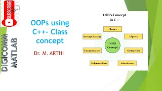 OOPs using C++: Class concept (part 2) by Dr. M. Arthi