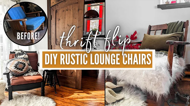 i flip two identical thrifts into beautiful rustic...
