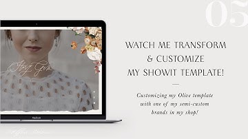 Customize a Showit Website Template!