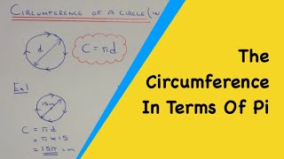 Here you will be shown how to find the circumference of circle leaving
your answer in terms pi (exact answer). an exact means don't need a
calc...
