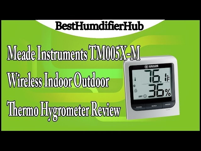Meade Wireless Indoor Outdoor Temperature & Humidity Weather Station