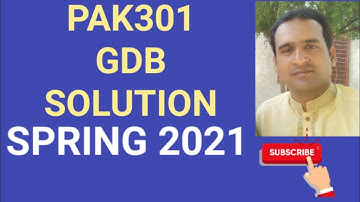 pak301 gdb solution spring 2021 ~ pak301 gdb solution 2021