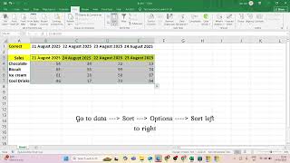 “How to Sort Data Horizontally in Excel | Easy Trick”