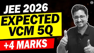 JEE 2026 - 5 Expected Ques from VCM (NTA