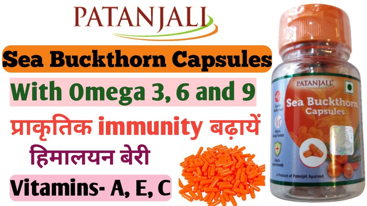 Patanjali Sea Buckthorn Capsules Naturally Immunity Booster Leh Berry Himalayan Berry Info In Hindi