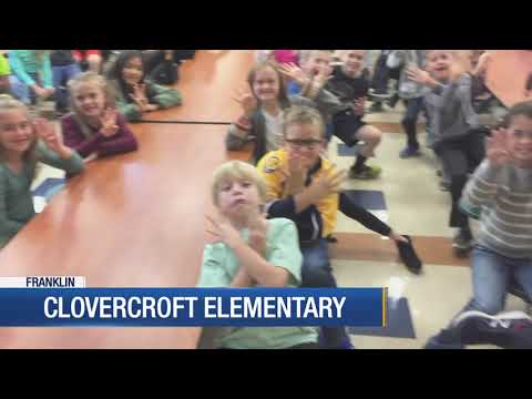 Lisa Spencer visits Clovercroft Elementary School