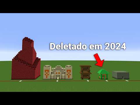 Todas Estruturas REMOVIDAS do Minecraft (e por que)