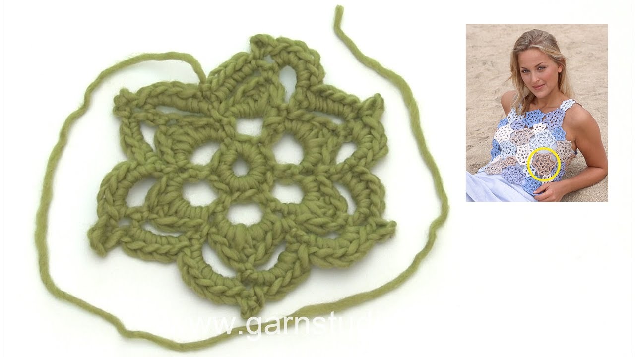 How to crochet a large flower YouTube