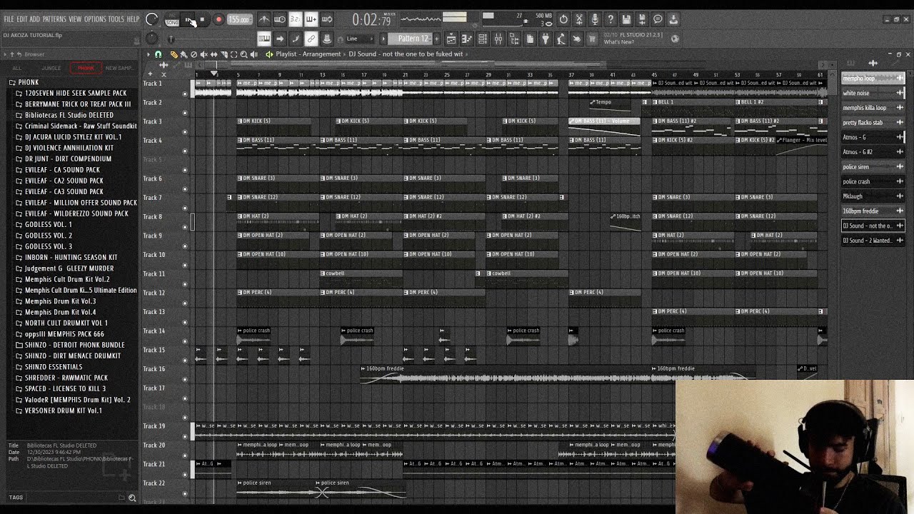 How to make PHONK like DJ AKOZA (OLD DOOMSHOP STYLE) ⚒️