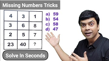 Missing Numbers Tricks | Reasoning Tricks | Maths Tricks | imran sir maths