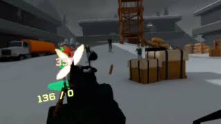 Zombie survival on vr chat using Quest3s headset