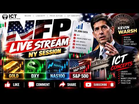 🔴 LIVE: Intermarket Analysis + ICT Price Action | USD,, Bonds, Gold Outlook  NFP