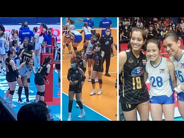 The FRIENDSHIP between Thailand and Philippines! Alyssa and Mylene reunion with Thai Teammates class=