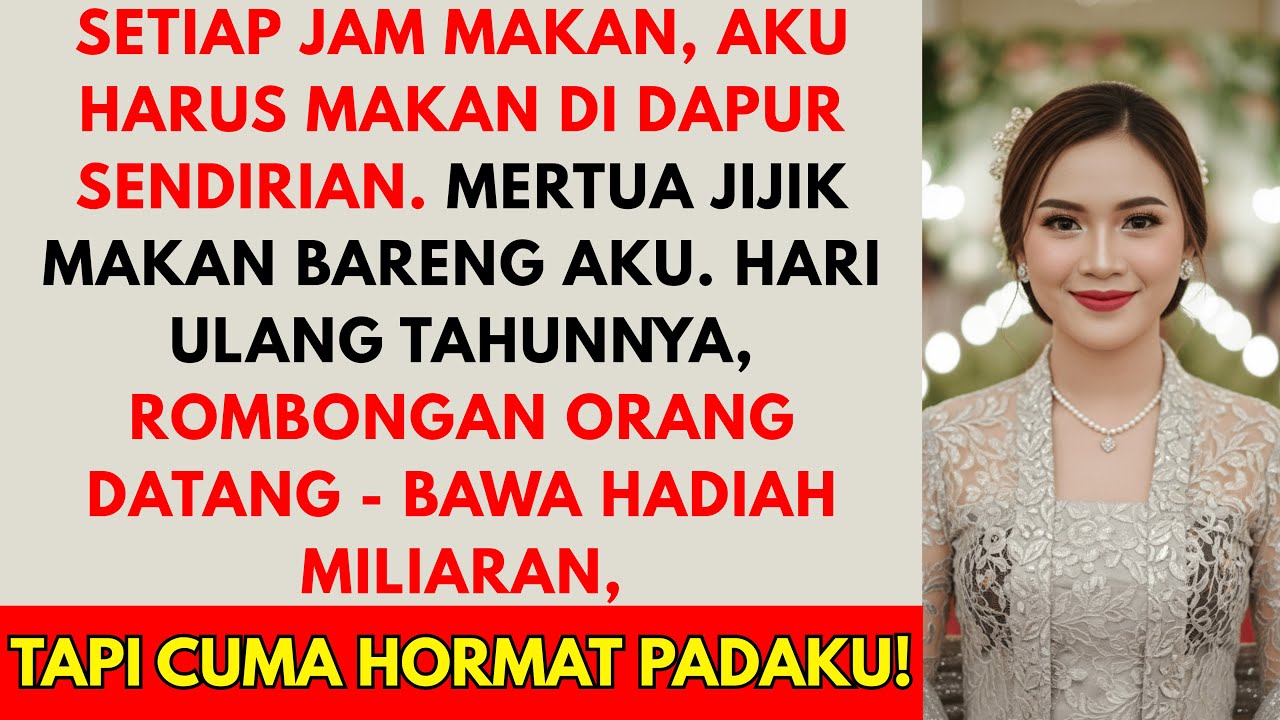 Mertua larang aku makan di meja makan - sampai tamuku datang bawa 100 kotak hadiah mahal untuknya...