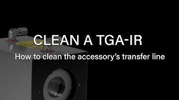 How to easily clean a TGA-IR accessory’s transfer line