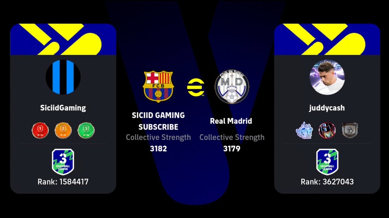 Siciid Gaming 1-0 JuddyCash Efootball Mobile Division 3 