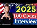 2025 random 100 civics questions and answers - U.S. citizenship interview-N400 Interview #usa #n400