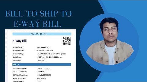 Bill to Ship to E-way Bill  kaise banaye #ewaybill  #gst