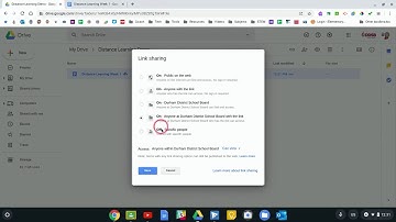 Changing Sharing Settings in Drive and Docs