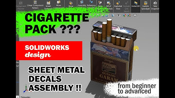 Cigarette pack 3D Full Explanation - Solidworks Tutorial