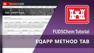 eQAPP Method Tab Tutorial - FUDSChem