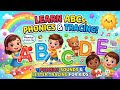 ABC Phonics Sounds &amp; Tracing for Kids | Learn A to G Writing + Fun Game | kids learning video