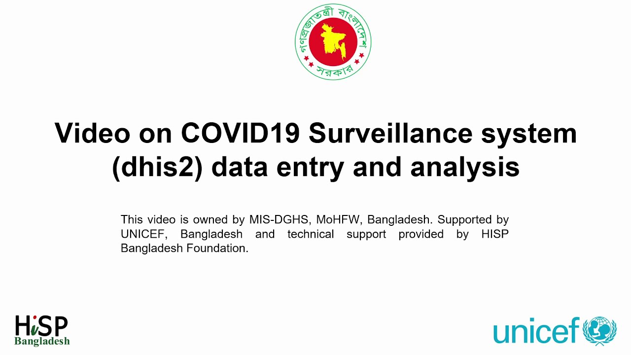 COVID19 Surveillance System dhis2 Data Entry And Analysis - YouTube