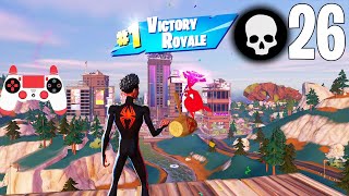 26 Elimination Solo Squads Gameplay "Build" Win (Fortnite Chapter 4 Season 2)