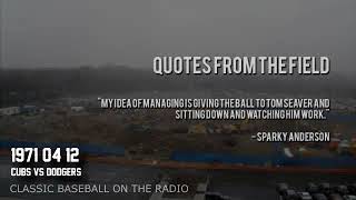 1971 04 12 Cubs at Dodgers Radio Broadcast Baseball