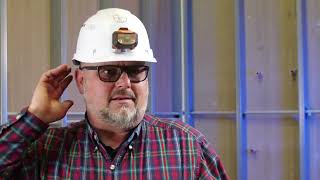 Klein Tools Hard Hat, Vented, Cap Style with Rechargeable Headlamp, White