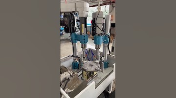 Door handle semi-automatic drilling and tapping machine#tappingmachine #drillingmachine