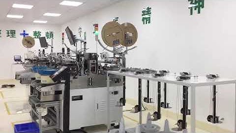 Automatic  both sides crimping and connector housing insertion machine