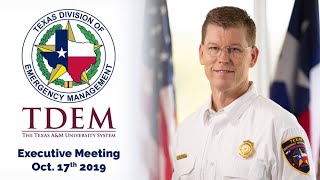 TDEM and Texas A&M Executive Meeting, October 17th 2019