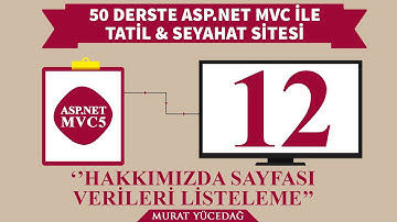 #12 Asp.Net Mvc5 ile Tatil Seyahat Sitesi Hakkımızda Sayfası Verileri Listeleme