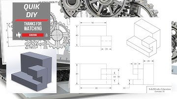 Solidworks CAD Tutorial exercise #11 for beginners