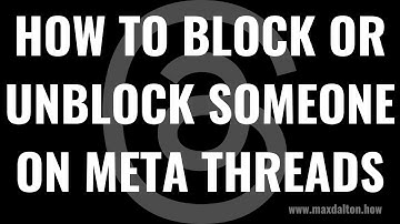 How to Block or Unblock Someone on Meta Threads