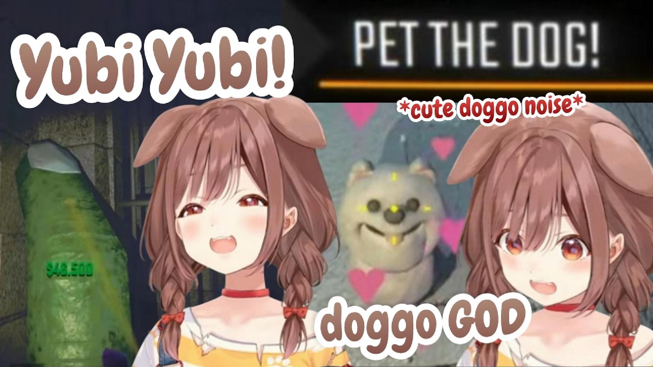 Korone's Wholesome Reaction Found The Finger & God Doggo pet Dog Monster in R.E.P.O.【Inugami Korone】