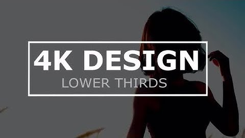 4k Elegant & Modern Lower Thirds Motion Graphics Templates