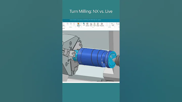 Turn Milling in NX CAM vs. Live on the Machine 🦾