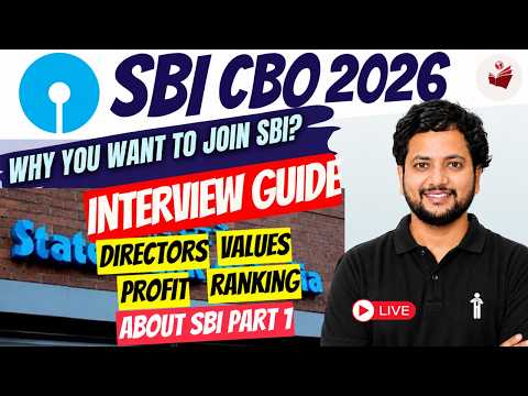 🎯 SBI CBO Interview 2026 | Why You Want to Join SBI? | All About SBI Live Session