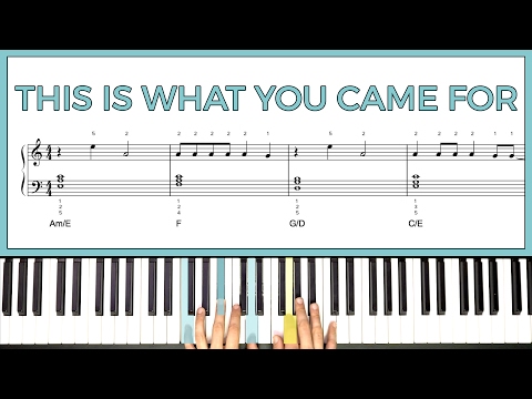 How to play 'This is What You Came For' by Calvin Harris & Rihanna -- Playground Sessions