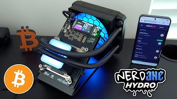 Watergekoelde Bitcoin-mining! NerdQAxe+ Hydro