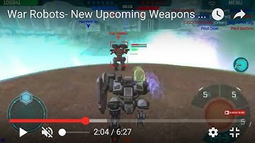 War Robots- New Weapons quick gameplay