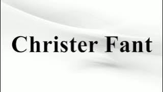 Christer Fant