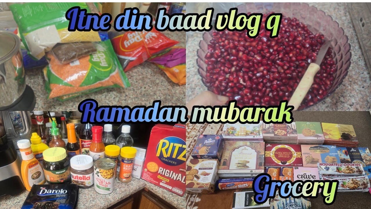 Ramadam Mubarak~Bht Din Baad Wapis Apki Duao Sai~Kaha Thi Kya Hua Itni Din Baad Vlog Q~ Grocery Haul