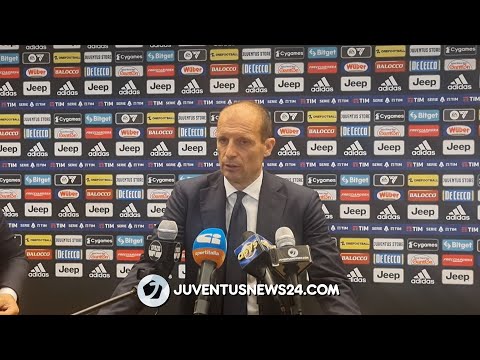 Allegri post Juve-Lecce 2-1: “Non sapevamo più come si faceva a vincere. Dispiace per De Sciglio”