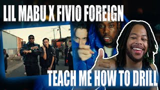 Lil Mabu x Fivio Foreign - TEACH ME HOW TO DRILL (Official Music Video) UK REACTION