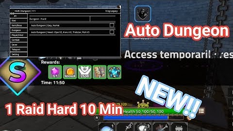 Script Auto Dungeon Hard King Legacy *No Key* NEW!!! | nekokawaii