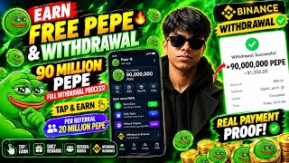 🔥 FREE PEPE EARNING BOT! TAP करके 50M PEPE Withdrawal 😱 | 10M PEPE Per Referral | Full Process screenshot 3